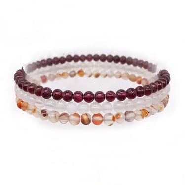 Natural Garnet Vitality Beaded Bracelet-Your Soul Place